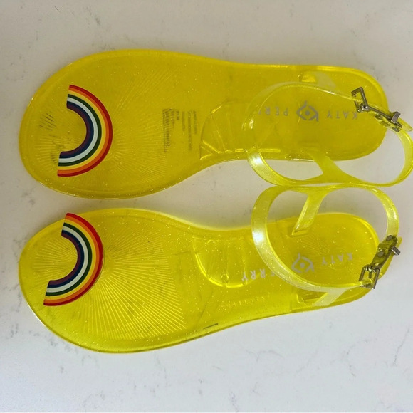 Katy Perry Women's The Geli Ankle Strap Sandal Flat Size: 8 Rainbow Pride - Picture 2 of 5